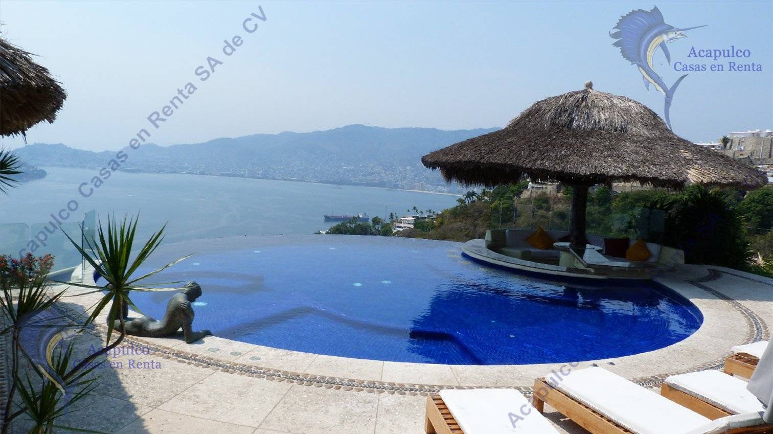Se Renta Casa en Acapulco, Las Brisas para Vacaciones, con alberca privada.  Casa Desierto